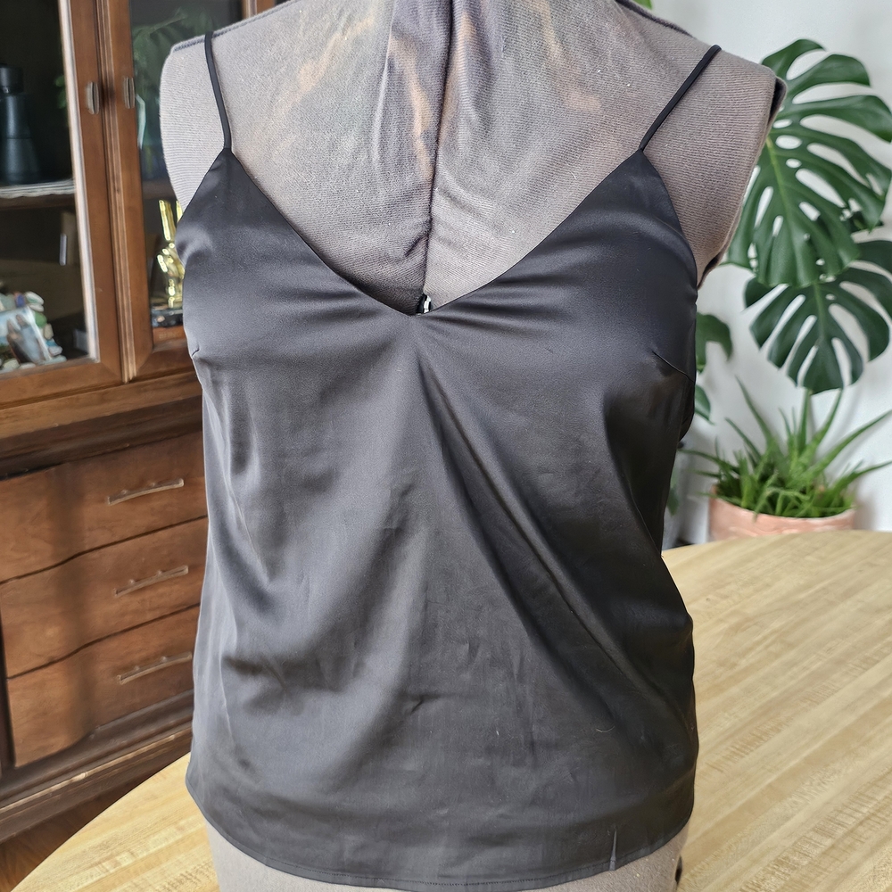 Honey Punch Sleek Black Camisole Top